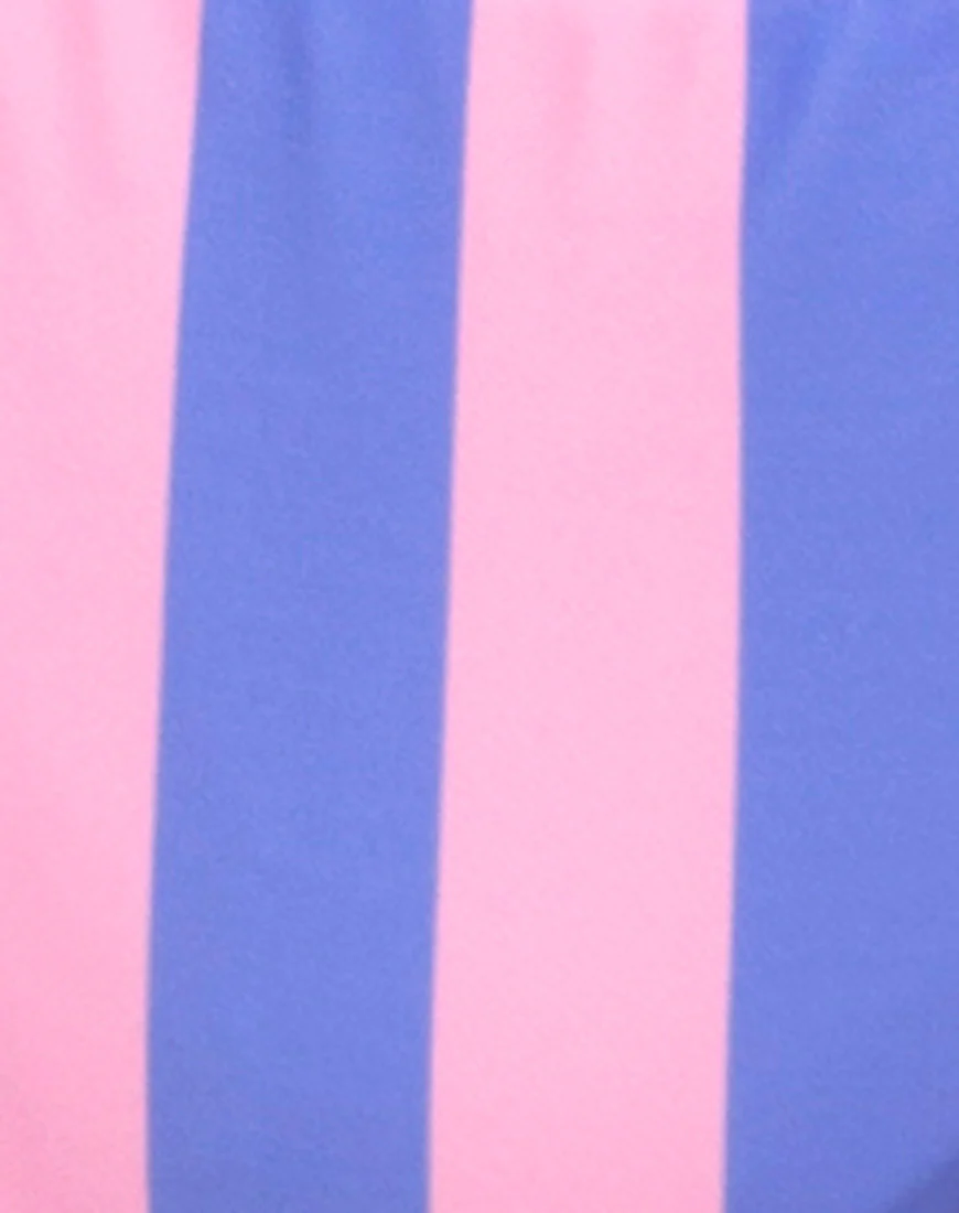 Claudia Bikini Top in Fairground Stripe - Image 5