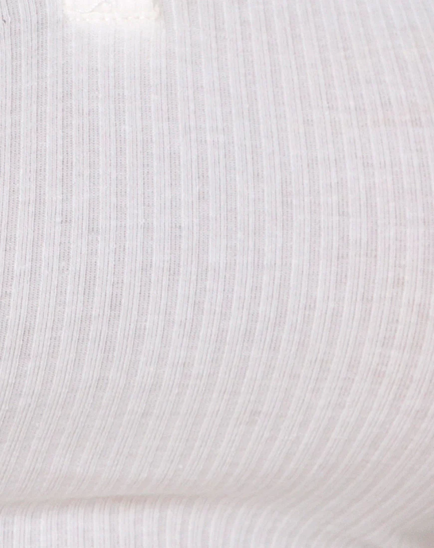 Guaco Crop  Top in Rib Ivory - Image 6