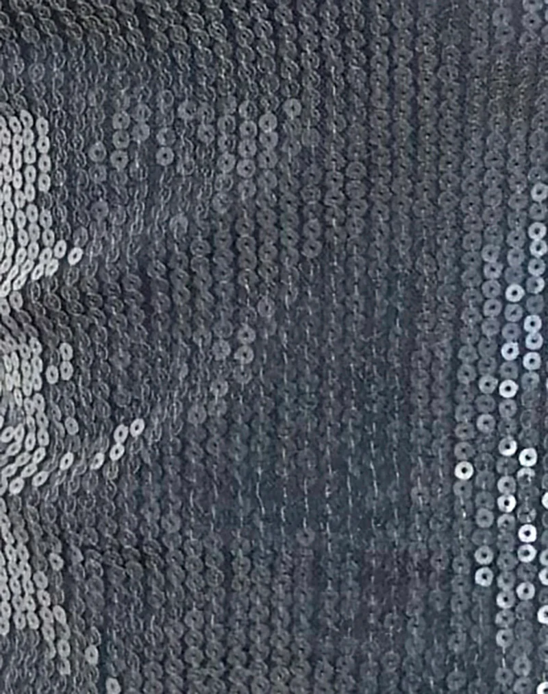 Hala Vest Top in Shimmer Sequin Charcoal - Image 6
