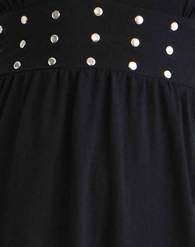 Leisoa Mini Dress in Black - Image 5