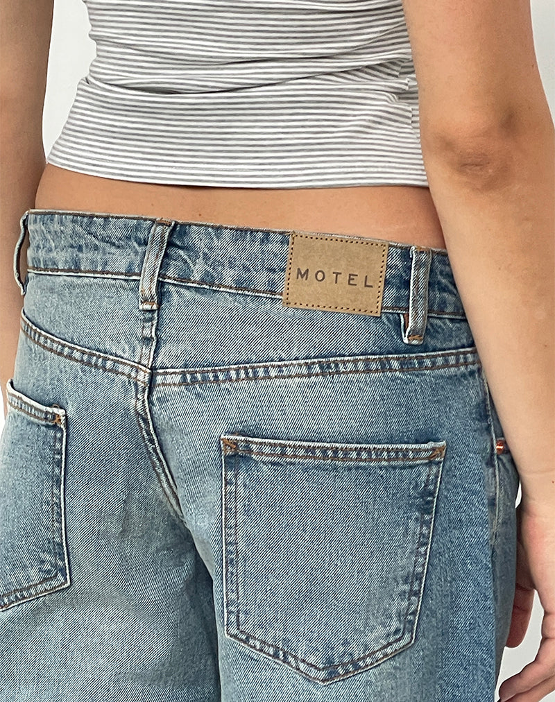 Low Rise Roomy Jeans in Vintage Bleach - Image 2