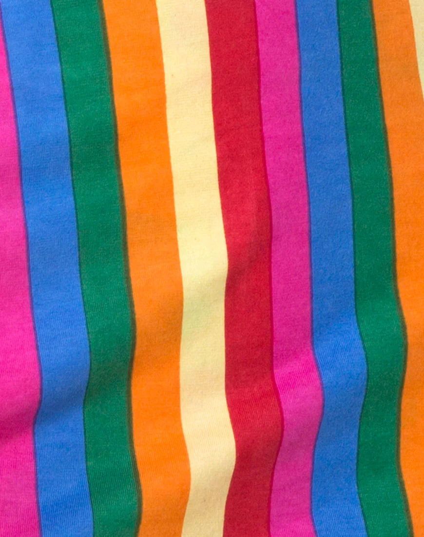 Monira Crop Top in Good Times Stripe X Princess Polly - Image 5