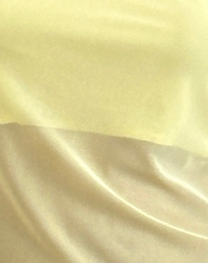 Narcissa Asymmetric Top in Mesh Lemon - Image 6