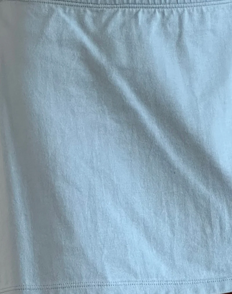 Nidya A-Line Mini Skirt in Nantucket Blue - Image 5