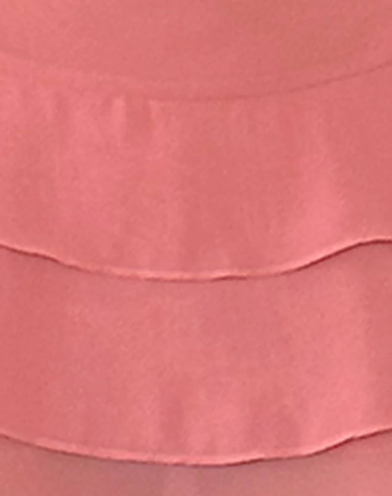 Riasi Mini Dress in Chiffon Blush - Image 6