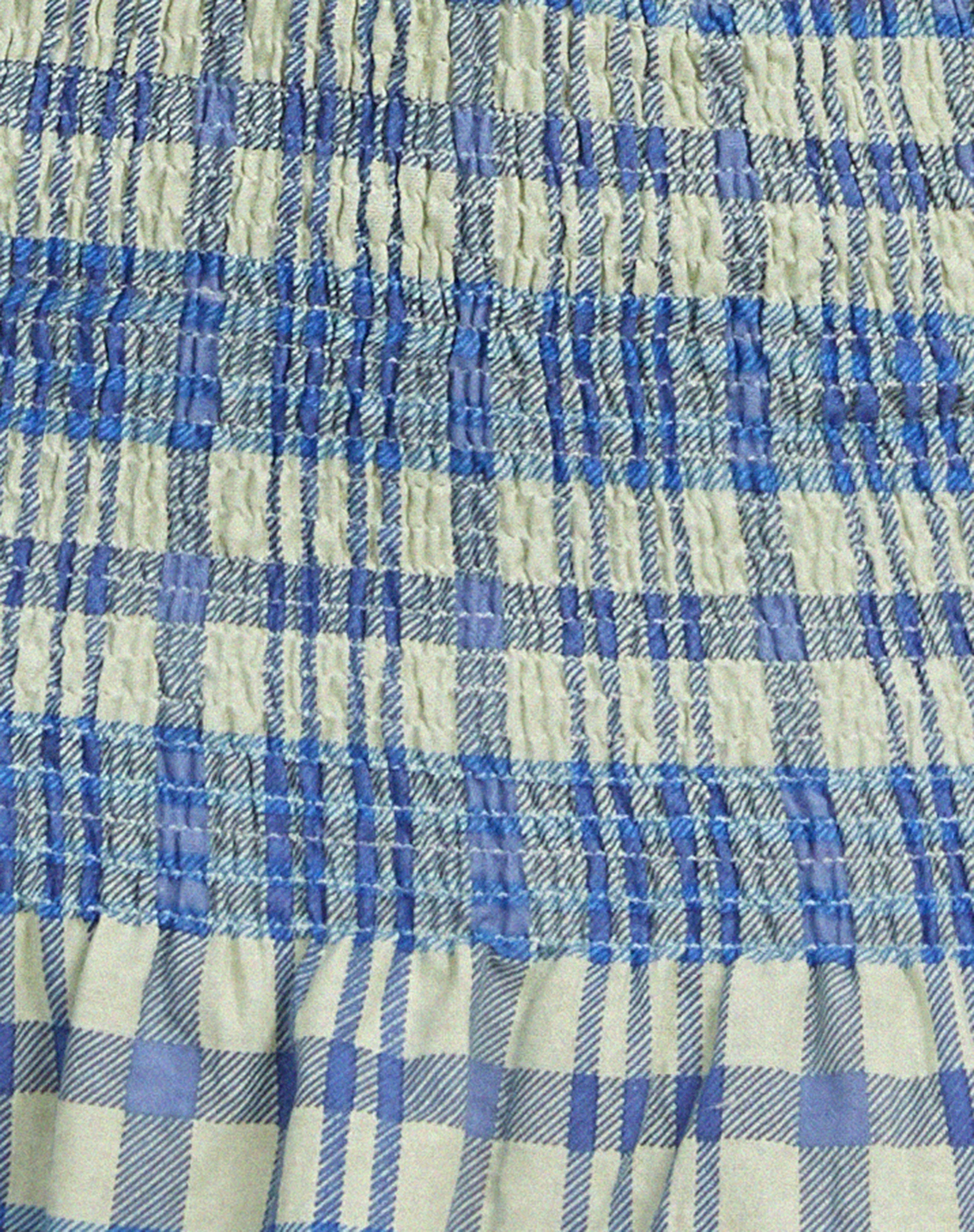 Tylee Mini Skirt in Colourpop Check Green and Blue - Image 7